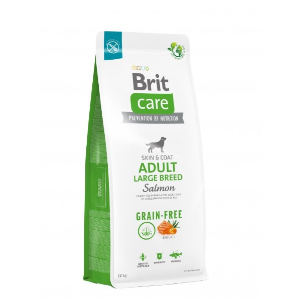 Фото - Сухой корм для собак Brit Care Dog Grain-free Adult Large Breed беззерновой с лососем 12 кг (8595602558896) Фото - Сухой корм для собак Brit Care Dog Grain-free Adult Large Breed беззерновой с лососем 12 кг (8595602558896)