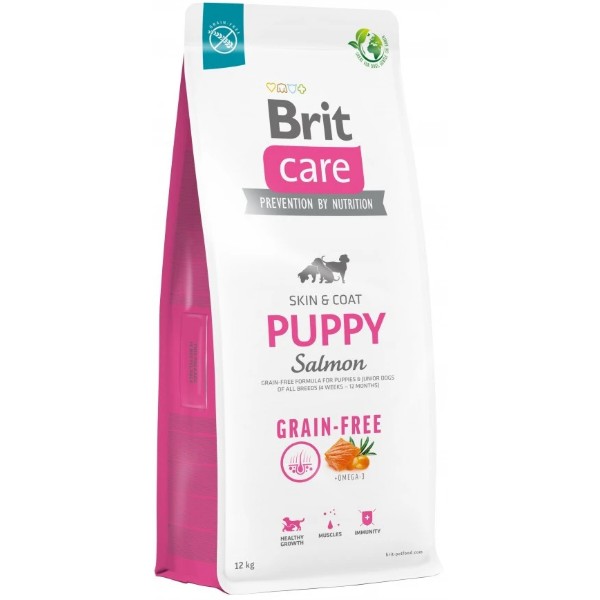 Фото - Сухой корм для собак Brit Care Dog Grain-free Puppy для щенков беззерновой с лососем 12 кг (8595602558803) Фото - Сухой корм для собак Brit Care Dog Grain-free Puppy для щенков беззерновой с лососем 12 кг (8595602558803)