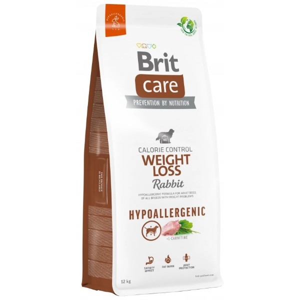Фото - Сухой корм для собак Brit Care Dog Hypoallergenic Weight Loss с кроликом 12 кг (8595602559169)