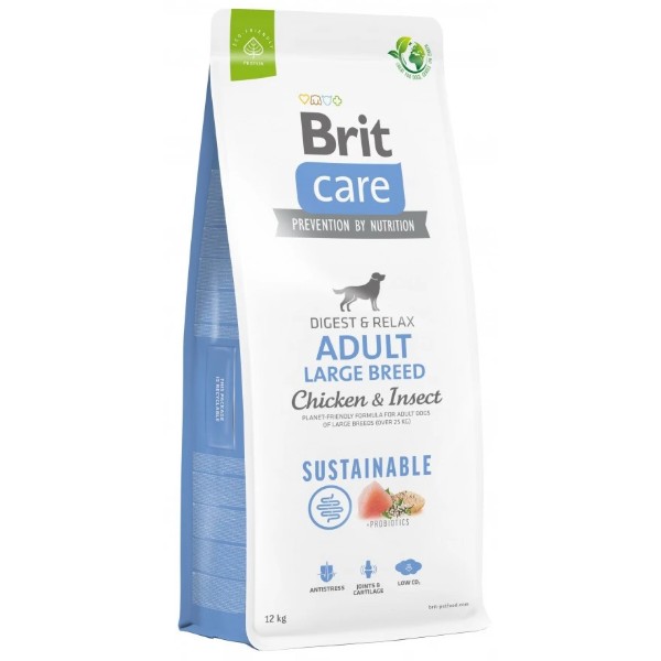 Фото - Сухой корм для собак Brit Care Dog Sustainable Adult Large Breed с курицей и насекомыми 12 кг (8595602558742) Фото - Сухой корм для собак Brit Care Dog Sustainable Adult Large Breed с курицей и насекомыми 12 кг (8595602558742)