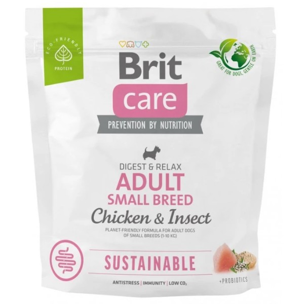 Фото - Сухой корм для собак Brit Care Dog Sustainable Adult Small Breed с курицей и насекомыми 1 кг (8595602558674) Фото - Сухой корм для собак Brit Care Dog Sustainable Adult Small Breed с курицей и насекомыми 1 кг (8595602558674)