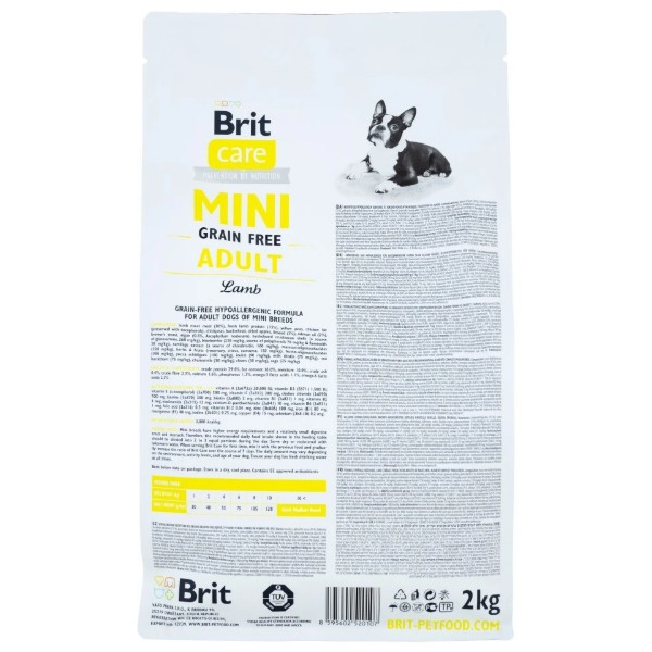 Фото - Сухий корм для собак Brit Care GF д/собак малих порід з ягням 2 кг (8595602520107)
