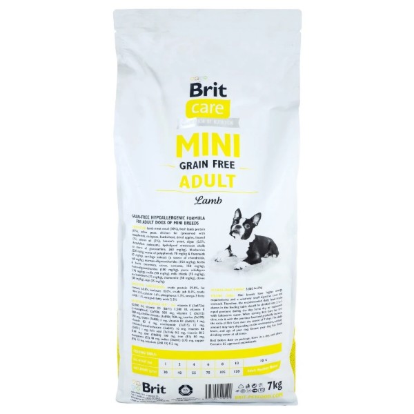 Фото - Сухий корм для собак Brit Care GF д/собак малих порід з ягням 7 кг (8595602520121)