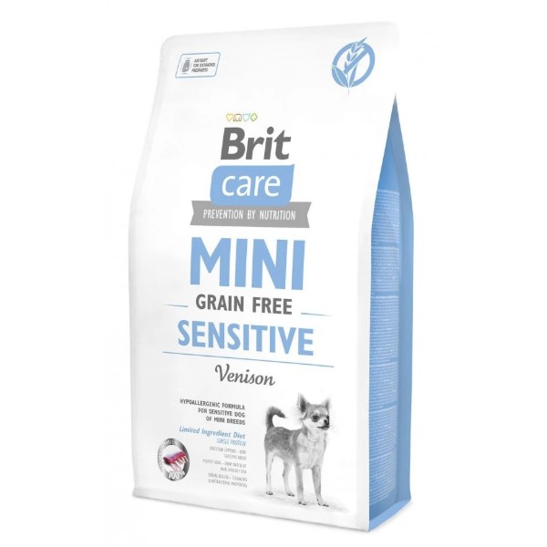 Фото - Сухой корм для собак Brit Care GF д/собак малых пород c чувствительным пищеварением 2 кг (8595602520169)