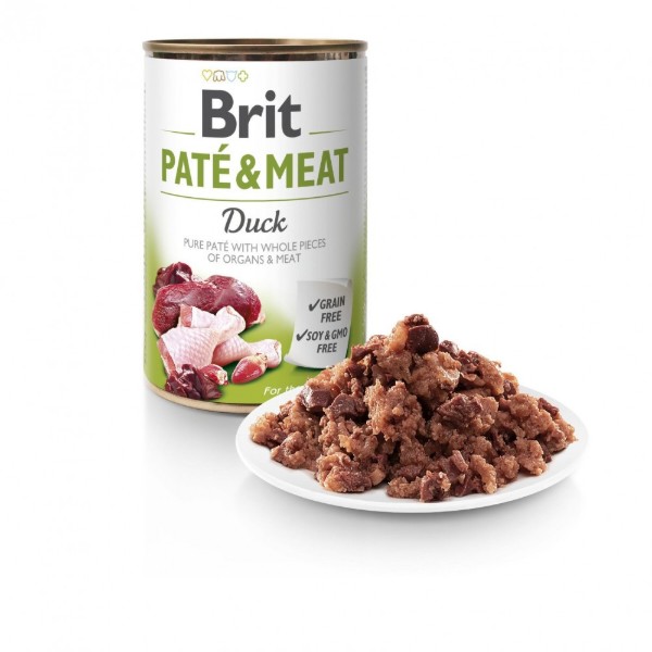 Фото - Влажный корм для собак Brit Care Pate and Meat с уткой 400 г (8595602557424)
