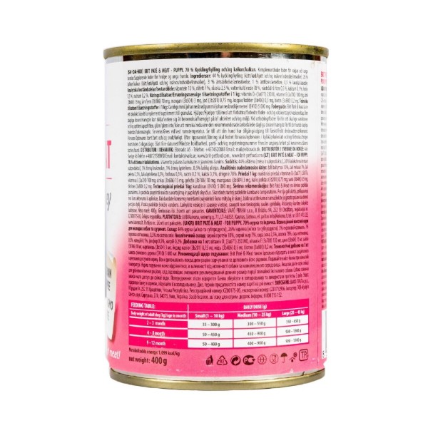 Фото - Влажный корм для собак Brit Care Pate and Meat с курицей и индейкой 400 г (8595602530335)