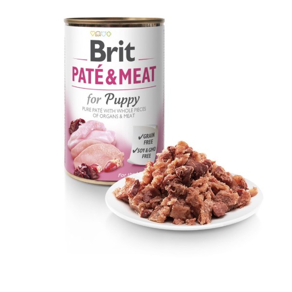 Фото - Влажный корм для собак Brit Care Pate and Meat с курицей и индейкой 400 г (8595602530335)