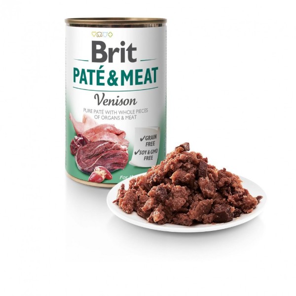 Фото - Влажный корм для собак Brit Care Pate and Meat с олениной 400 г (8595602530328)