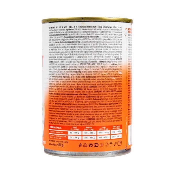Фото - Влажный корм для собак Brit Care Pate and Meat с говядиной 400 г (8595602557400)