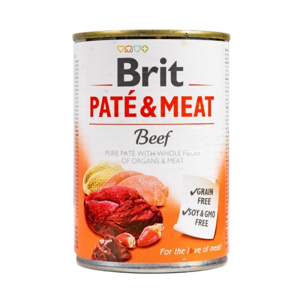 Фото - Влажный корм для собак Brit Care Pate and Meat с говядиной 400 г (8595602557400)