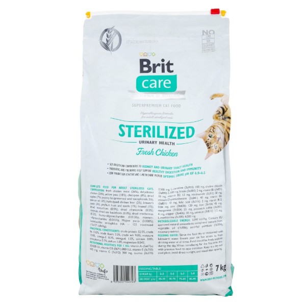 Фото - Сухой корм Brit Care уринари д/стерилизованных кошек 7 кг (8595602540723)