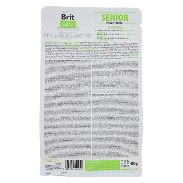 Фото - Сухой корм Brit Care контроль веса для взрослых котов с курицей 0.4 кг (8595602540952)