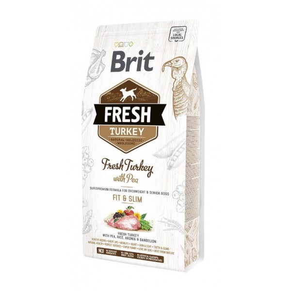 Фото - Сухой корм для собак Brit Fresh Turkey/Pea Fit and Slim для пожилых людей и лишним весом 2,5 кг (8595602530809) Фото - Сухой корм для собак Brit Fresh Turkey/Pea Fit and Slim для пожилых людей и лишним весом 2,5 кг (8595602530809)