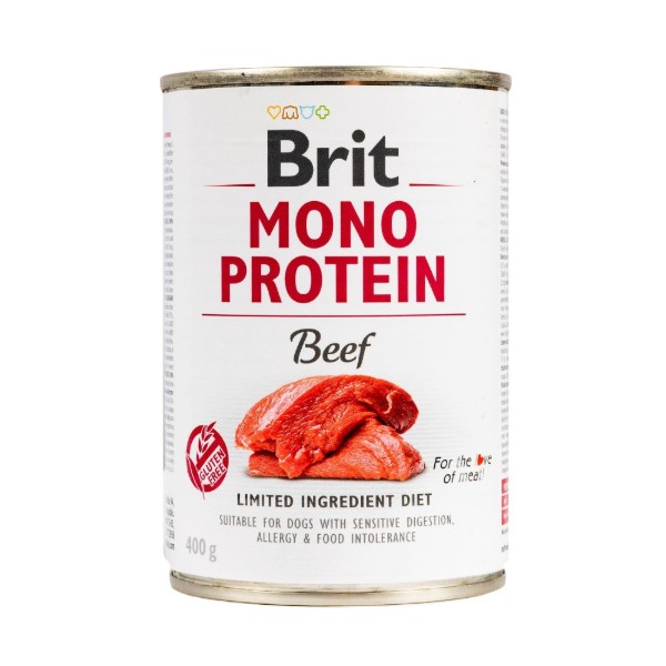 Фото - Влажный корм для собак Brit Care Mono Protein Beef 400 г (8595602555338)