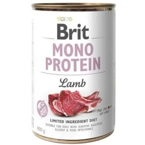 Фото - Влажный корм для собак Brit Care Mono Protein Lamb 400 г (8595602555369)