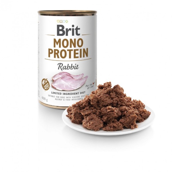 Фото - Влажный корм для собак Brit Care Mono Protein Rabbit 400 г (8595602555376)