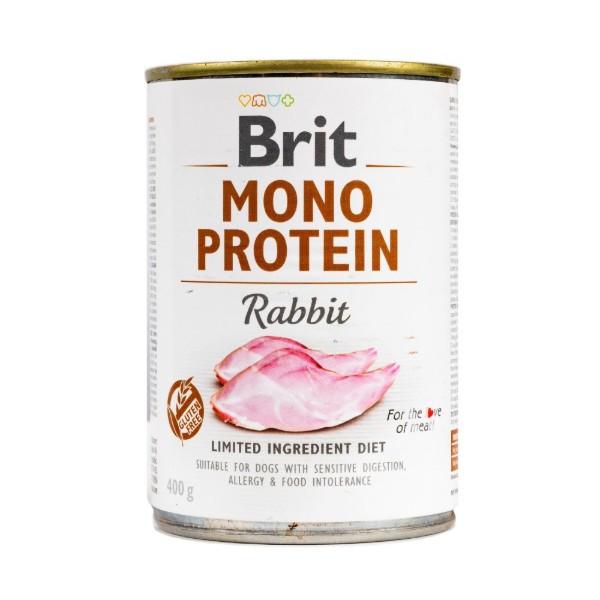 Фото - Влажный корм для собак Brit Care Mono Protein Rabbit 400 г (8595602555376)