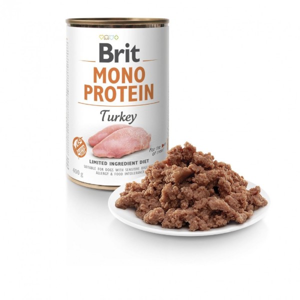 Фото - Влажный корм для собак Brit Care Mono Protein Turkey 400 г (8595602529780)