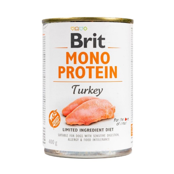 Фото - Влажный корм для собак Brit Care Mono Protein Turkey 400 г (8595602529780)