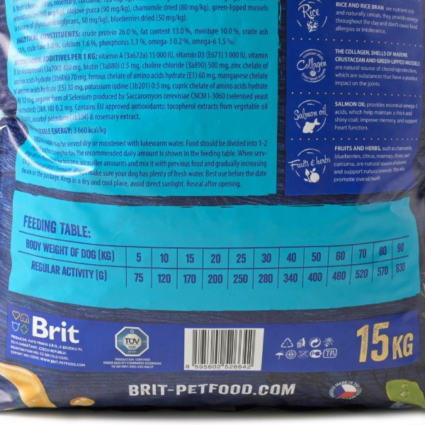 Фото - Сухой корм для собак Brit Premium Dog Sensitive Lamb с чувствительным пищеварением с ягненком 15 кг (8595602526642)