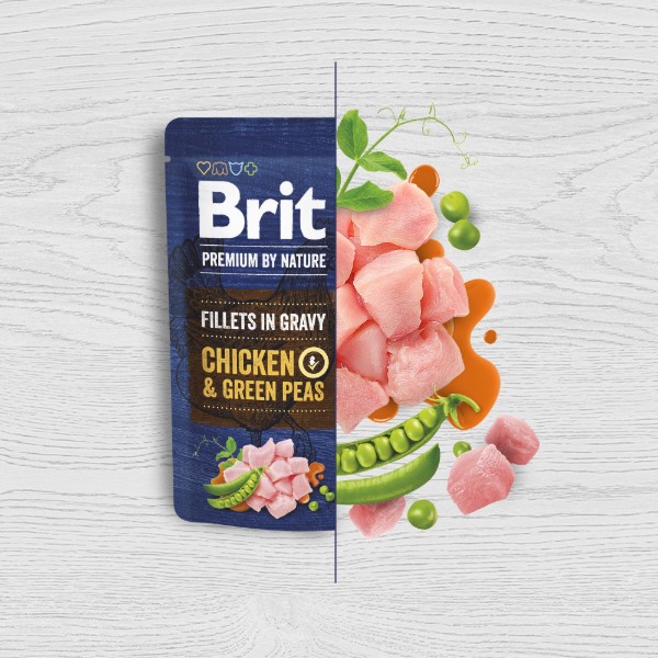 Фото - Набор влажного корма Brit Premium Fillets in Gravy Multipack малых пород филе в соусе Мультипак 12 шт х 85 г (8595602572472)