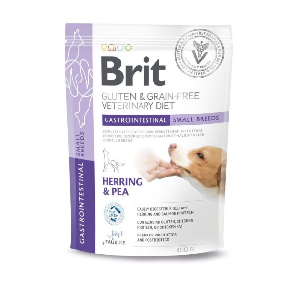Фото - Сухой корм для собак Brit VetDiets Dog Gastrointestinal Small Breeds с сельдью 400 г (8595602573707) Фото - Сухой корм для собак Brit VetDiets Dog Gastrointestinal Small Breeds с сельдью 400 г (8595602573707)