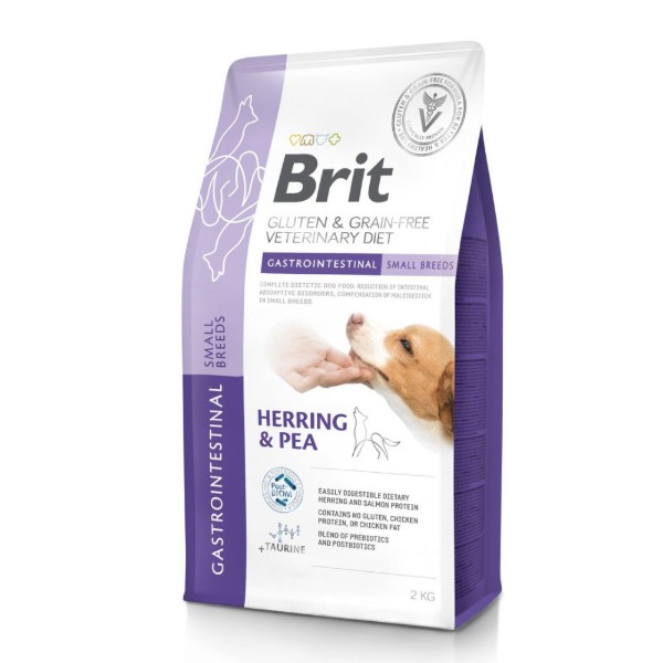 Фото - Сухой корм для собак Brit VetDiets Dog Gastrointestinal Small Breeds с сельдью 2 кг (8595602573714)