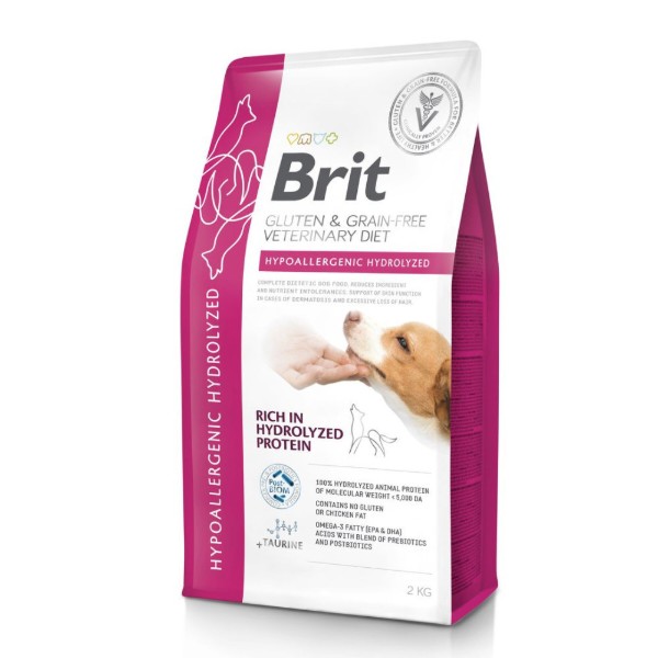 Фото - Сухой корм для собак Brit VetDiets Dog Hypoallergenic Hydrolyzed 2 кг (8595602573592)
