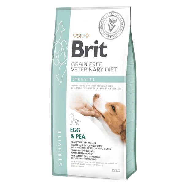 Фото - Сухий корм для собак Brit VetDiets для собак при сечокам'яній хворобі з яйцем, індичкою, горохом та гречкою 12 кг (8595602528219)