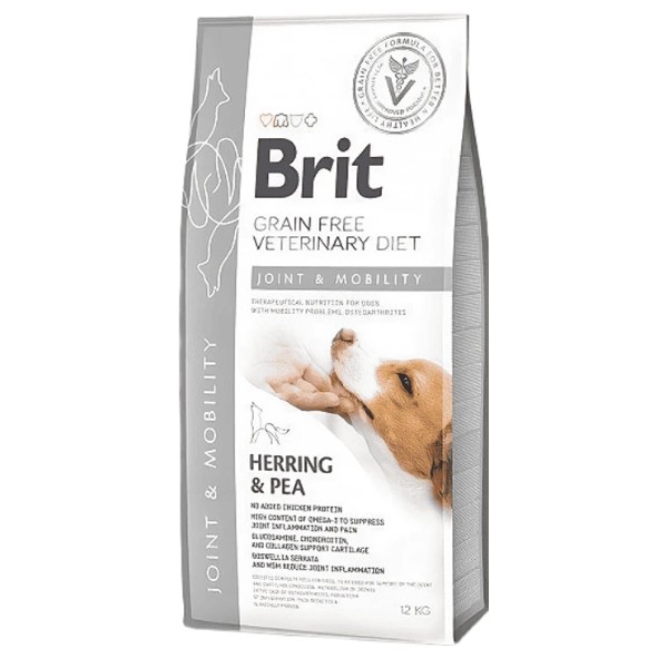 Фото - Сухой корм для собак Brit VetDiets для собак для суставов с селедкой, лососем, горохом и гречкой 12 кг (8595602528240) Фото - Сухой корм для собак Brit VetDiets для собак для суставов с селедкой, лососем, горохом и гречкой 12 кг (8595602528240)