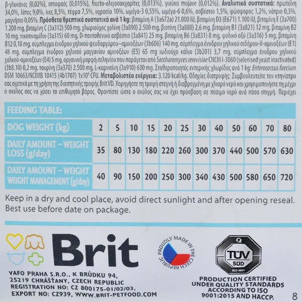 Фото - Сухой корм для собак Brit VetDiets для собак при избыточном весе с ягнятиной, индейкой и горохом 12 кг (8595602528066)