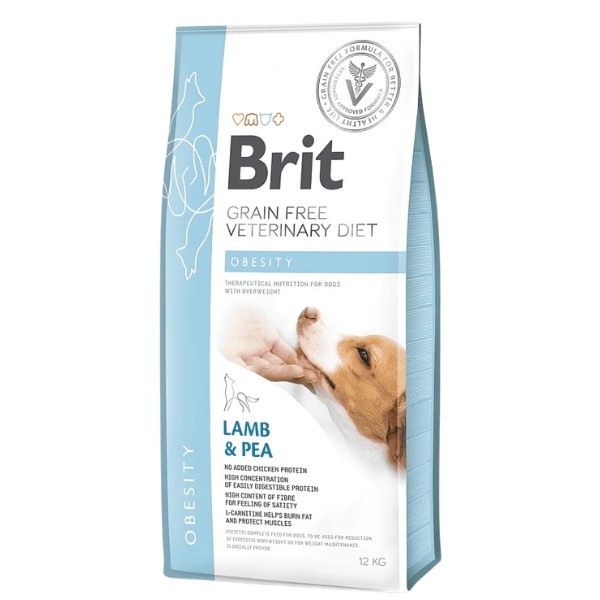 Фото - Сухой корм для собак Brit VetDiets для собак при избыточном весе с ягнятиной, индейкой и горохом 12 кг (8595602528066)