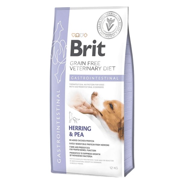 Фото - Сухий корм для собак Brit VetDiets для собак при порушеннях травлення з оселедцем, лососем, горохом 12 кг (8595602528127)