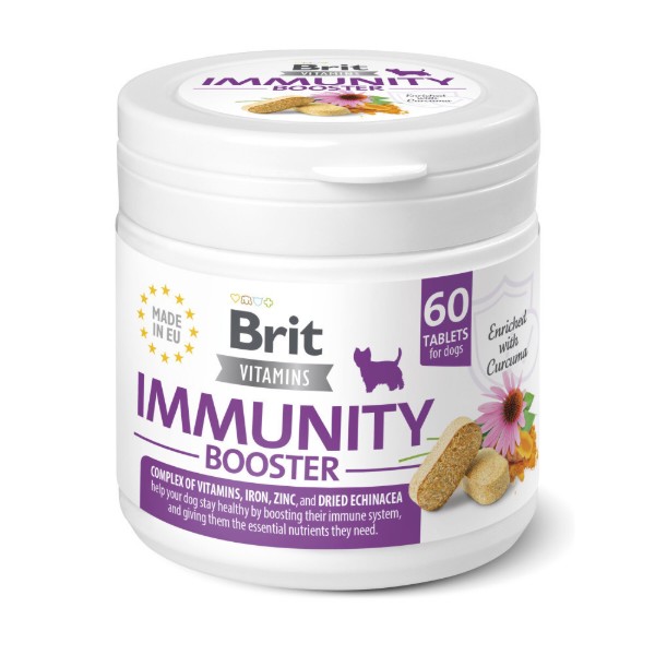 Фото - Вітаміни для собак Brit Vitamins Immunity Booster для імунітету 60 табл. (8595602571666) Фото - Вітаміни для собак Brit Vitamins Immunity Booster для імунітету 60 табл. (8595602571666)