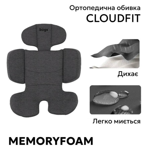Фото - Автокресло Bugs Aera 360 - Iron Grey (569)