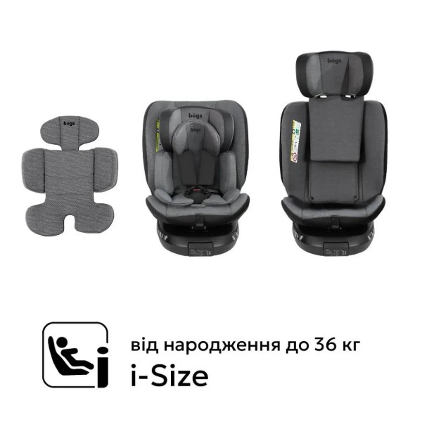 Фото - Автокресло Bugs Aera 360 - Iron Grey (569)