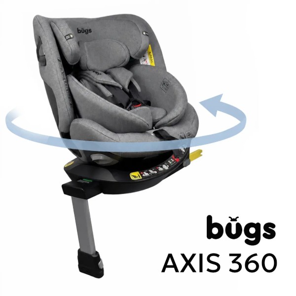 Фото - Автокресло Bugs Axis 360 - Cloud Grey (4823056520034)