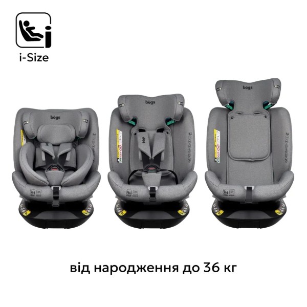 Фото - Автокресло Bugs Axis 360 - Cloud Grey (4823056520034)