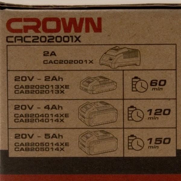 Фото - Акумулятор для електроінструментів Crown CAC202001X