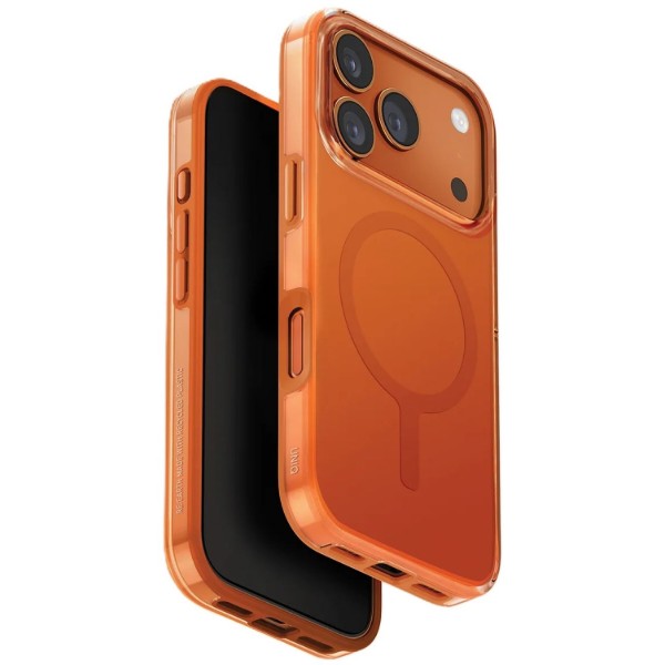 Фото - Чохол для смартфону Uniq Clario for iPhone 17 Pro Magclick Charging Orange UNIQ- IP6.3P(2025) (CLARMVORG)