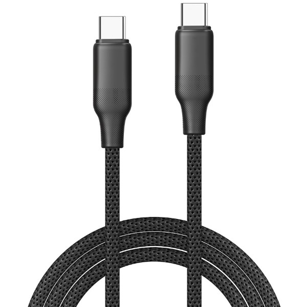 Фото - Кабель Colorway Type-C - Type-C (TPE embossed) (PD Fast Charging 60W) 3А 2м Black (CW-CBPDCC102-BK)