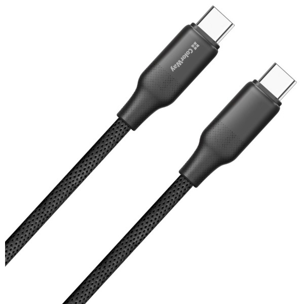 Фото - Кабель Colorway Type-C - Type-C (TPE embossed) (PD Fast Charging 60W) 3А 2м Black (CW-CBPDCC102-BK)