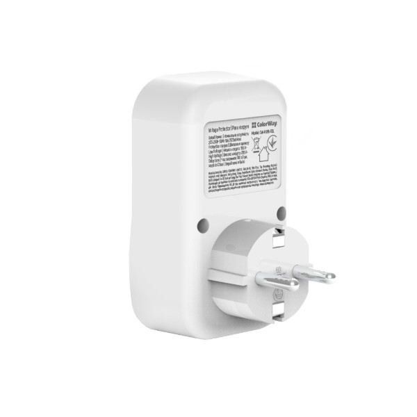 Фото - Автомат защиты от всплесков напряжения Colorway 16A/3680W 165V/260V LED1 White (CW-VR16-03L)