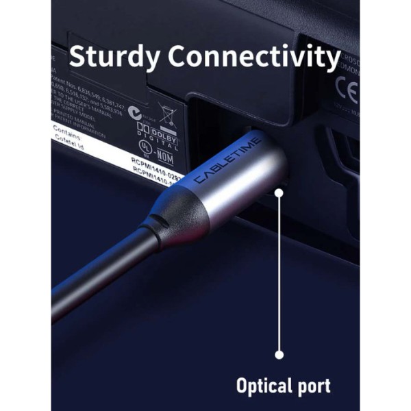 Фото - Кабель оптический Cabletime Toslink (M) - Toslink (M), 1 м (CF30H)