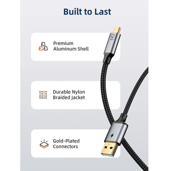 Фото - Кабель Cabletime HDMI - USB-C з USB живленням 2 м (CC18L)