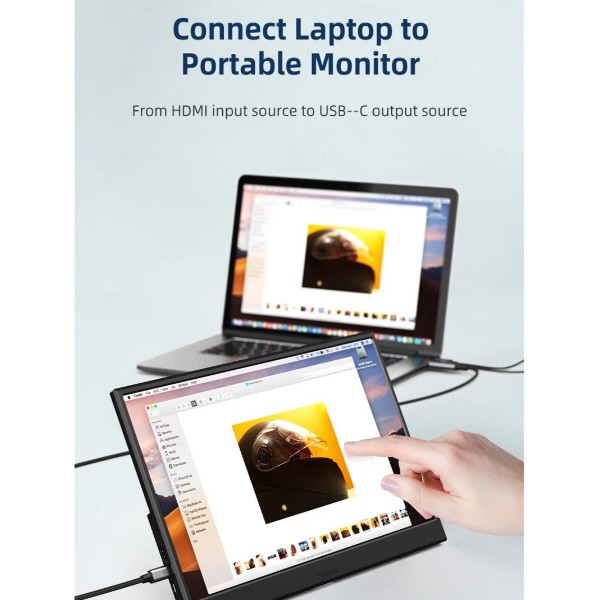 Фото - Кабель Cabletime HDMI - USB-C з USB живленням 2 м (CC18L)