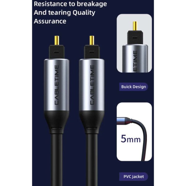 Фото - Кабель оптический Cabletime Toslink (M) - Toslink (M), 1 м (CF30H)