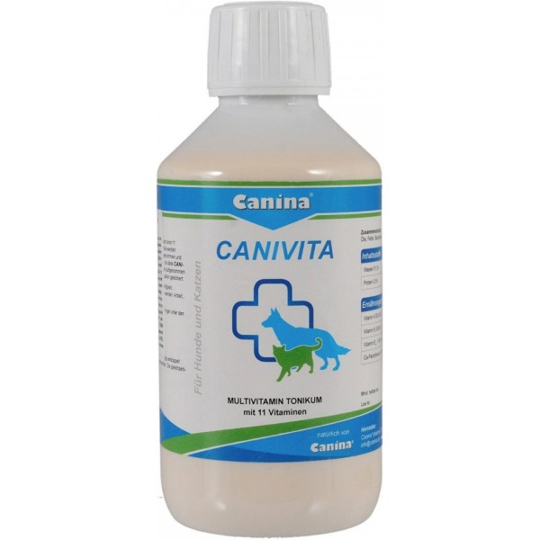 Фото - Витамины для кошек и собак Canina Canivita универсальный с быстрым эффектом тоник 250 мл (4027565110018)