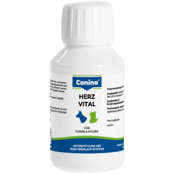 Фото - Витаминная добавка для собак Canina и кошек Herz-Vital 100 мл Профилактика заболеваний и поддержка сердца (4027565112036)