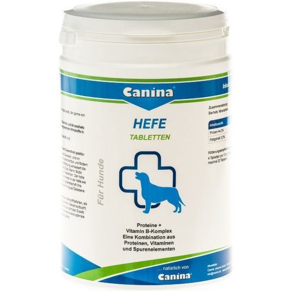 Фото - Витаминная добавка для собак Canina Hefe 800 г 992 табл. комплекс с энзимами и аминокислотами (4027565130016)